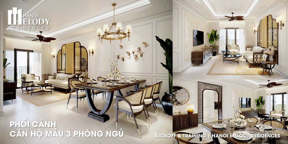 Nội thất bàn giao Hanoi Melody Residence