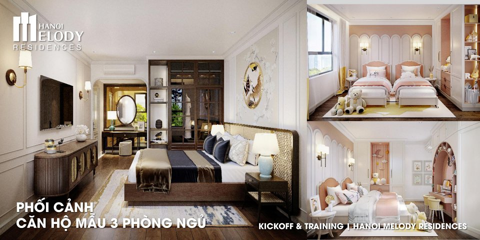 Nội thất bàn giao Hanoi Melody Residence