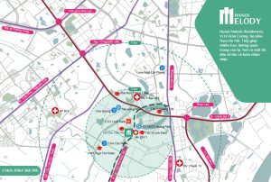 Vị trí Chung cư Hanoi Melody Residence