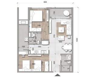 Căn hộ 2 phòng ngủ Hanoi Melody Residence