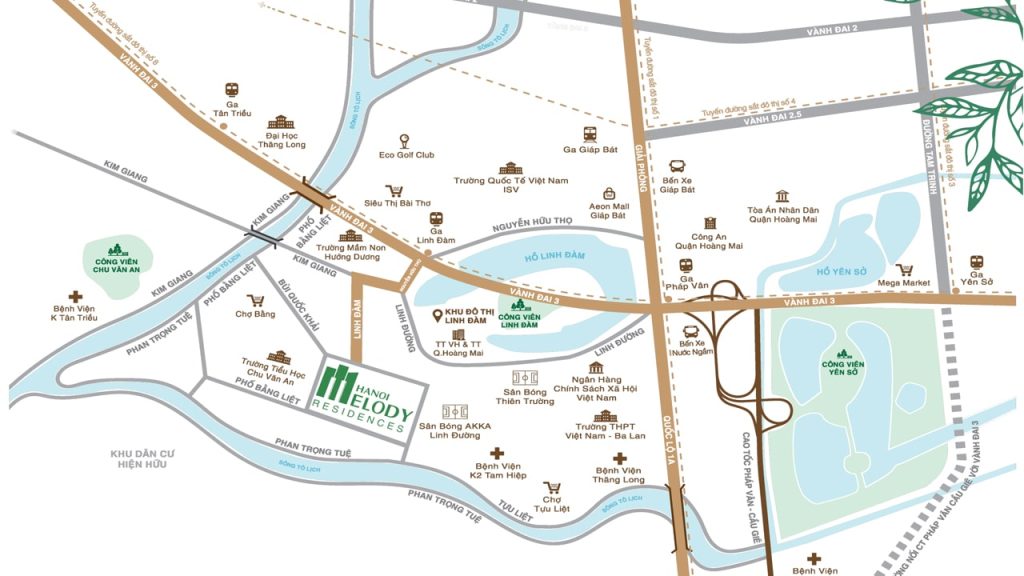 Vị trí Hanoi Melody Residence