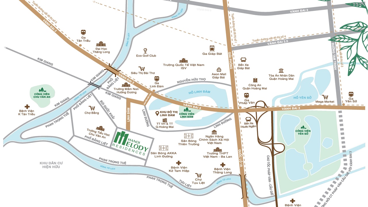 Vị trí Hanoi Melody Residence