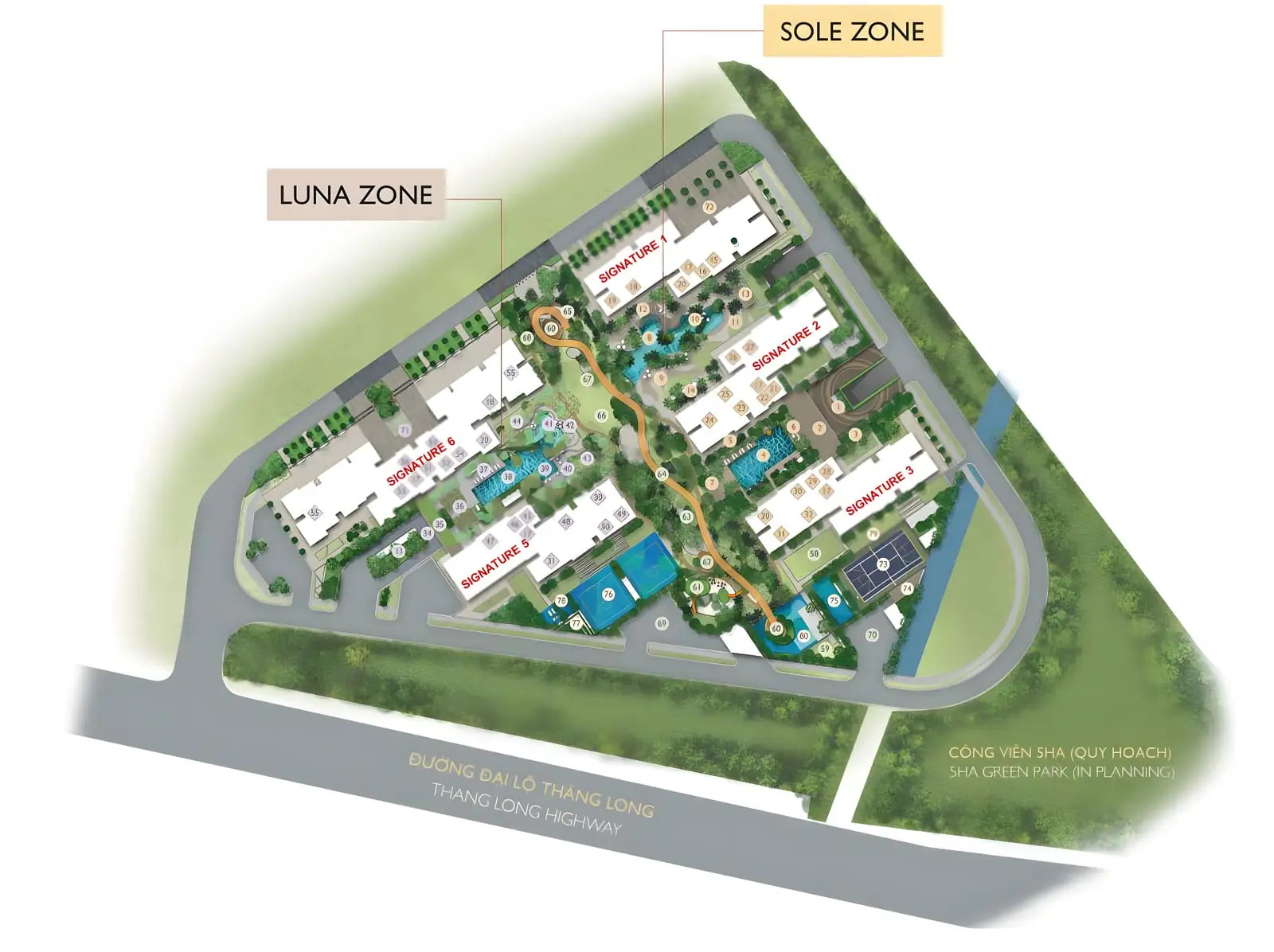 Mặt bằng Lumi Hà Nội – Tối ưu hóa không gian cho cuộc sống năng động